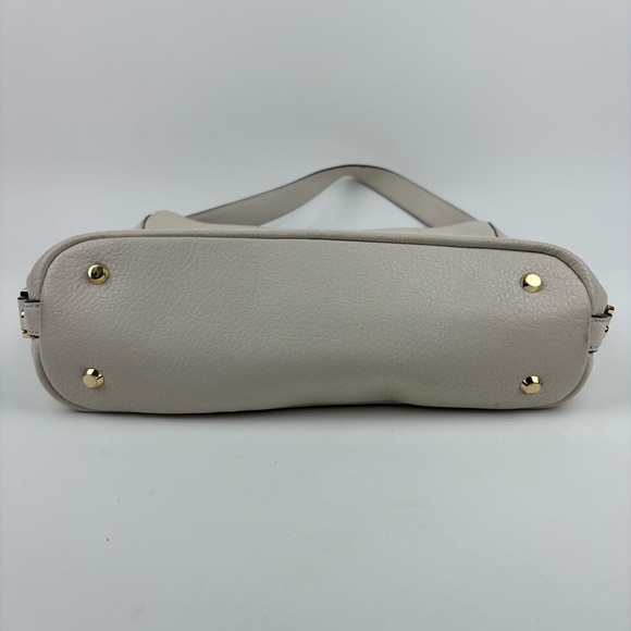 MICHAEL MICHAEL KORS Bedford Belted White Pebble Leather Hobo Shoulder Bag Large - Picture 2 of 16